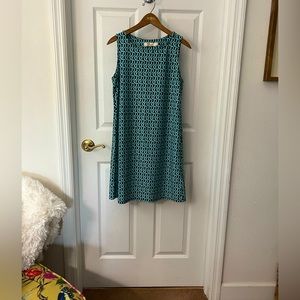 Aryeh Blue and Black Classic Dress Sz Small